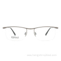 Inventory Optical Eyeglasses Titanium Half Rim Eyewear Frame